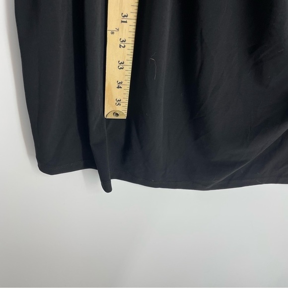 Duo Maternity Little Black Dress wrap ruched Sz XL 16-18 - Picture 7 of 8